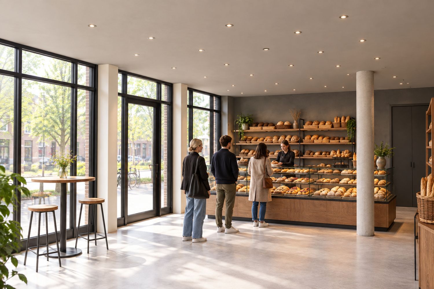KI-Beispiel: Eine Bäckerei mit Verkaufstheke